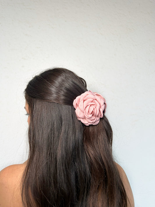 Pink Flower Clip