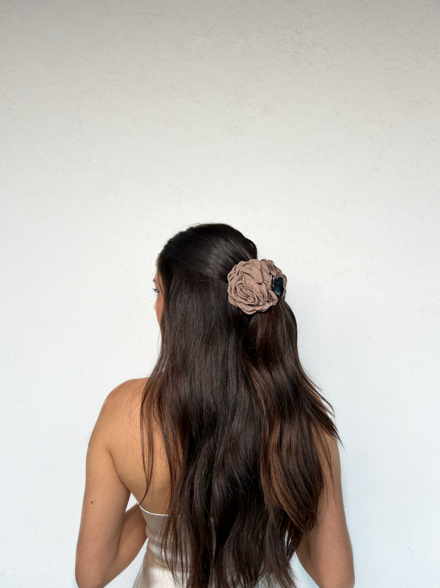 Brown Flower Clip