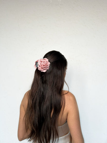 Pink Flower Clip